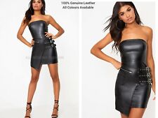 Usado, Vestido feminino de couro de cordeiro genuíno plus size vestido feito à mão comprar usado  Enviando para Brazil