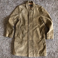 Jaqueta Masculina Banana Republic Couro Genuíno Camurça Tamanho M Couro de Vaca Trench comprar usado  Enviando para Brazil