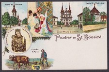 Stara Boleslav Altbunzlau AK Litho Boemia Ceca Cartolina na sprzedaż  Wysyłka do Poland
