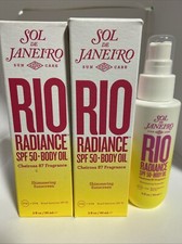 (2)Óleo Corporal Sol de Janeiro Rio Radiance FPS 50 Expira em 03/2026+NOVO!!!, usado comprar usado  Enviando para Brazil