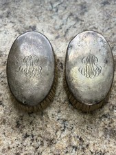 2 conjuntos de escovas de cabelo vintage antigas com iniciais ‘RMS’ gravadas na parte de trás comprar usado  Enviando para Brazil