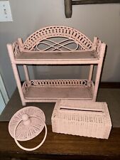 Vtg coral wicker for sale  Salvisa