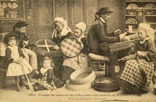 Antique postcard weaving d'occasion  Expédié en Belgium