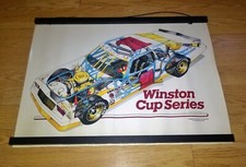 1987 Nascar Winston Cup Series pôster carro CUTAWAY Monte carlo rj Reynolds imprensa comprar usado  Enviando para Brazil
