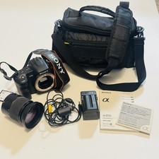 Câmera Digital Sony Alpha DSLR-A200 10.2MP com Lente + Bateria + Cartão de Memória + Bolsa comprar usado  Enviando para Brazil