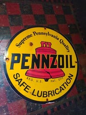 Pennzoil porcelain advertising for sale  Oneonta