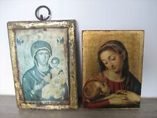 Ancienne icone religieuse d'occasion  Neuville-aux-Bois