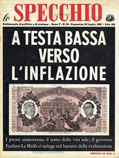 Specchio 1962 inflazione usato  Italia