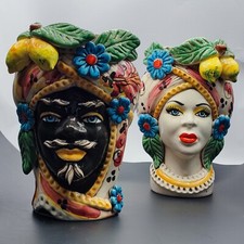 Testa moro ceramica usato  Augusta