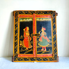 Janela de madeira arquitetônica vintage pintada à mão King Queen rara colecionável W148 comprar usado Janela de madeira arquitetônica vintage pintada à mão King Queen rara colecionável W148 comprar usado  Enviando para Brazil