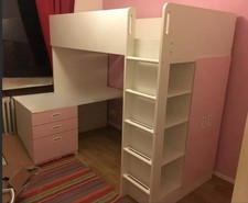 Ikea hochbett weiß gebraucht kaufen  Hamburg