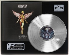 Placa de disco Nirvana - In Utero prata LP display, usado comprar usado  Enviando para Brazil