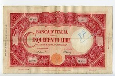Banconota 500 lire usato  Castellammare di Stabia