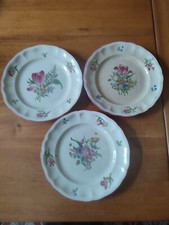 Decoração de três pratos pequenos planos Keller & Guérin Estrasburgo por volta de 1889 comprar usado  Enviando para Brazil