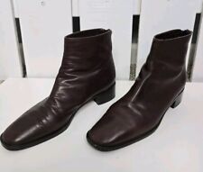 Botas femininas Cole Haan clássicas marrom chocolate salto bloco 10 AA estreitas Itália comprar usado  Enviando para Brazil