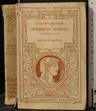 Operette morali. leopardi. usato  Ariccia