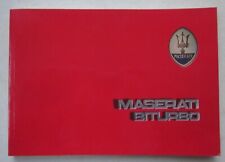 Maserati biturbo bedienung usato  Boves