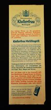 Vintage werbung klosterfrau gebraucht kaufen  Deutschland