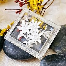 Broche vintage acrylique d'occasion  Le Luc