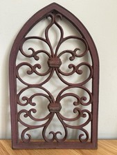 Placa de parede de ferro fundido vintage estampada grade decorativa painel salvamento  comprar usado  Enviando para Brazil