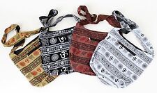 Usado, OM + SYMBOLEN VERZIERTE TASCHE 100% BAUMWOLLE HIPPIE VINTAGE BEUTELTASCHE Indien comprar usado  Enviando para Brazil