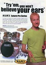 Anúncio impresso 2002 Da Mapex Saturn Pro Series Bateria W Gregg Bissonette, usado comprar usado  Enviando para Brazil