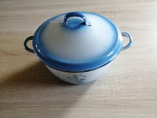 Soupiere emaillée bleue d'occasion  Saïx