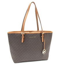 Bolsa tote Michael Kors jet set viagem MD 35H8GTVT2B marrom escuro marrom claro PVC comprar usado  Enviando para Brazil