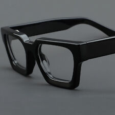 Lujo Grueso Acetato Monturas de Gafas Mujeres Hombres Retro Gafas Negro segunda mano  Embacar hacia Mexico