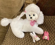 Usado, Brinquedo PS filhote de pelúcia surpresa branco poodle cachorro 2 filhotes bebês rosa 2017 em excelente estado usado comprar usado  Enviando para Brazil