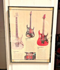 Guitarras Ibanez Jem quadro emoldurado 8,5 X 11 polegadas vintage colecionável dos anos 90 comprar usado  Enviando para Brazil