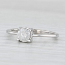 0.45ct Rotondo Diamante Solitario Anello di Fidanzamento 10k Oro Misura 5 Jacque comprar usado  Enviando para Brazil