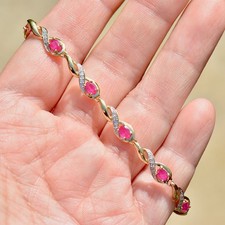 Ruby diamond 9ct for sale  TAVISTOCK
