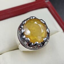 Big yellowsapphire ring for sale  GLASGOW