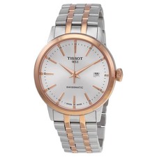 Relógio masculino Tissot Classic Dream Swissmatic mostrador prateado T129.407.22.031.00 comprar usado  Enviando para Brazil