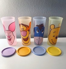 Lote de 2 Copos Tupperware 16 oz - Winnie The Pooh Excelente Estado Usado , usado comprar usado  Enviando para Brazil