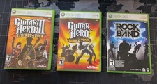 Lote de jogos de música Xbox 360 - Guitar Hero 3, World Tour, Rockband - Testado comprar usado  Enviando para Brazil
