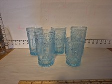 Blue hobnail embossed for sale  Watertown