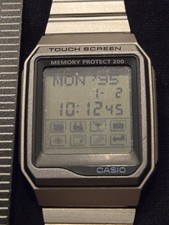 Casio Vintage Touch Screen Memory Protect VDB 200 Relógio Muito Bom Estado Nova Bateria comprar usado  Enviando para Brazil
