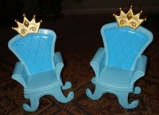 Cadeiras Fisher Price Little People Kingdom Castle Prince Princess Royal Throne, usado comprar usado  Enviando para Brazil