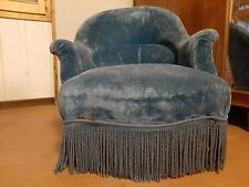Poltroncina francese velluto usato  Casalfiumanese