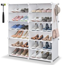 Organizador de sapateira portátil 24 pares armário de armazenamento de sapatos faça você mesmo 6 camadas comprar usado  Enviando para Brazil