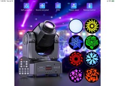 Luz de cabeça móvel LED 120W RGBW feixe de gobo palco DJ discoteca show DMX iluminação spot comprar usado  Enviando para Brazil