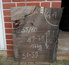 Mooreiche 69x71x6 bohle gebraucht kaufen  Warendorf