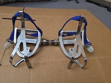 Pedais Campagnolo TRIOMPH antigos feitos na Itália. Clipes de biqueira dos anos 80, alças campy raras, usado comprar usado  Enviando para Brazil