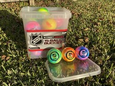 Balde de 15 bolas Franklin NHL hóquei de rua bolas de alta densidade multicoloridas tie-dye comprar usado  Enviando para Brazil