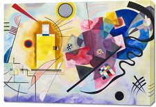 Obraz 100x70cm Yellow-Red-Blue, Wassily Kandinsky Vintage Salon, używany na sprzedaż  PL