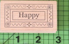 Happy label wood for sale  Belvidere