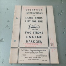 Villiers mark 25a for sale  CREWE