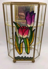 Hexagon brass glass for sale  Sparta